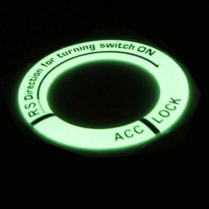 Carro Interruptor de Ignição Noite Luminoso Adesivos Anéis Chave Carro Motocicleta 3D Decalque Decoração Adesivos Fluorescentes Acessórios Automotivos