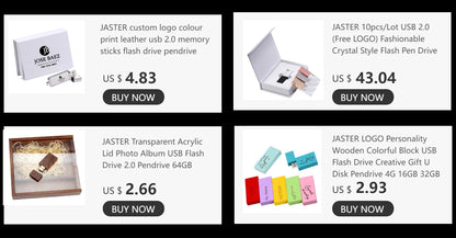 JASTER 10 unidades/lote de pen drive USB 2.0 (LOGOTIPO personalizado grátis) Pen drive de madeira 4 GB 8 GB 16 GB Pen drive 32 GB 64 GB 128 GB Memory Stick Presente