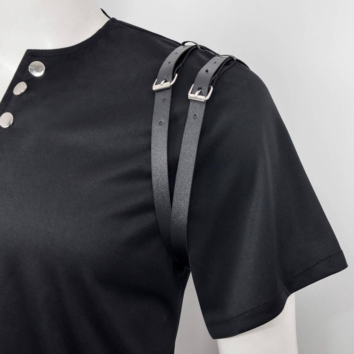 Michael Jackson BAD Punk Jacket Black Stretch Outwear Motorcycle Role Player impersonator Costumes Classic BAD T-shirt Belt