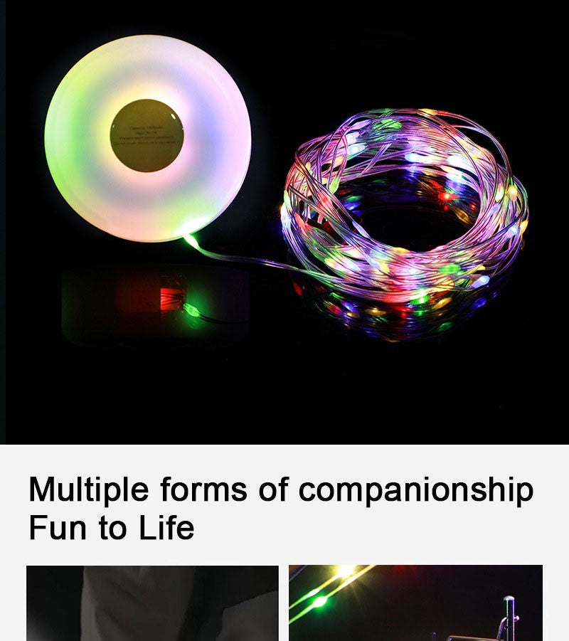 LED Light String Portable Camping Lights 1800mAh Rechargeable 8m Outdoor Atmosphere Tent Wedding Christmas Decor Strip Star Lamp