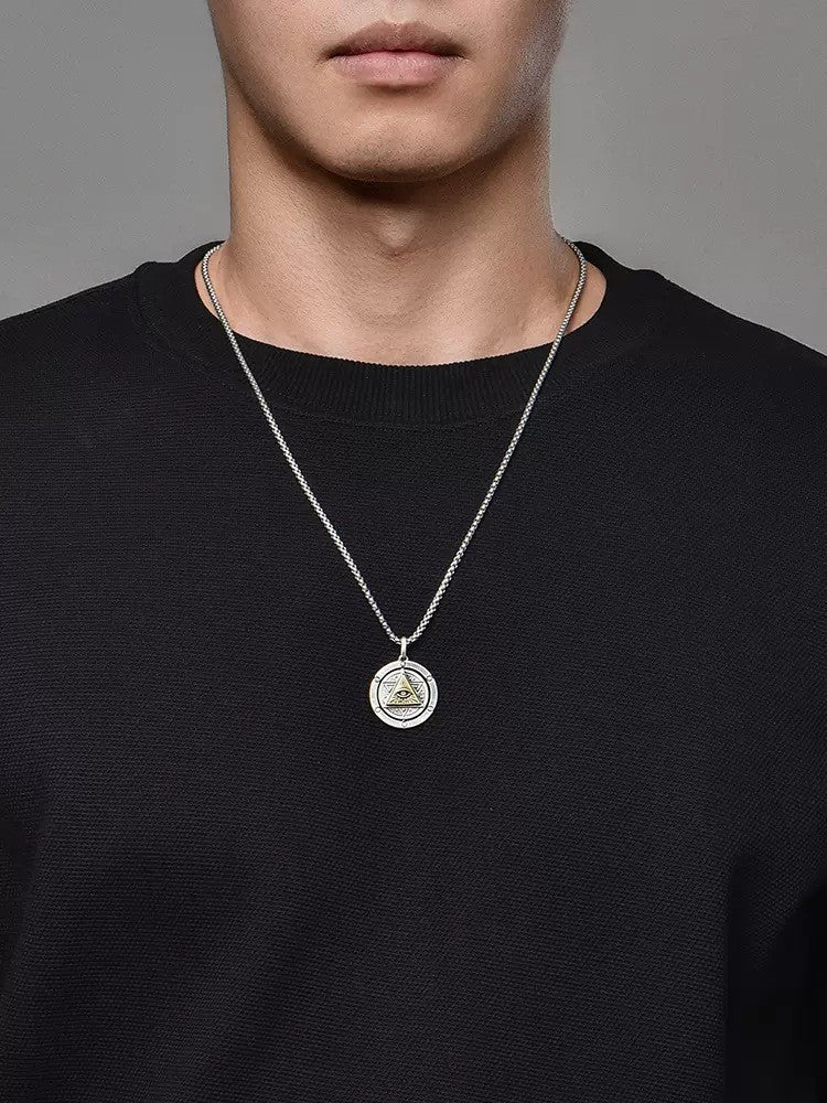 Colar Olho de Hórus Amuleto Olho Grego Pingente Antigo Egito Proteção Colar Joia Presente Masculino e Feminino Amuletos Espirituais