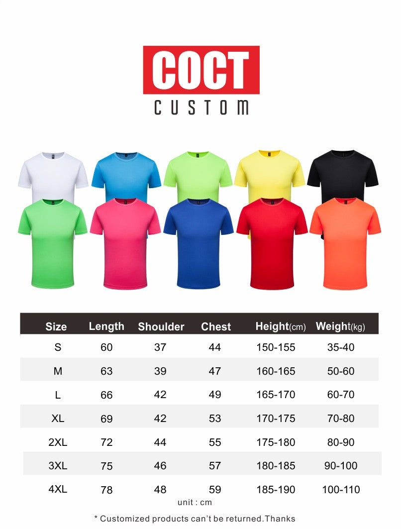 Quick Dry Round Neck T-shirt Custom Printed Embroidered Logo Sports Fitness Short Sleeve Top Running Shirt 2024