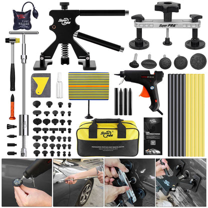 Ferramentas Super PDR para Reparo de Amassados Kits de Remoção de Amassados Reparo de Amassados sem Pintura Kit de Repuxador de Carroceria para Automóveis