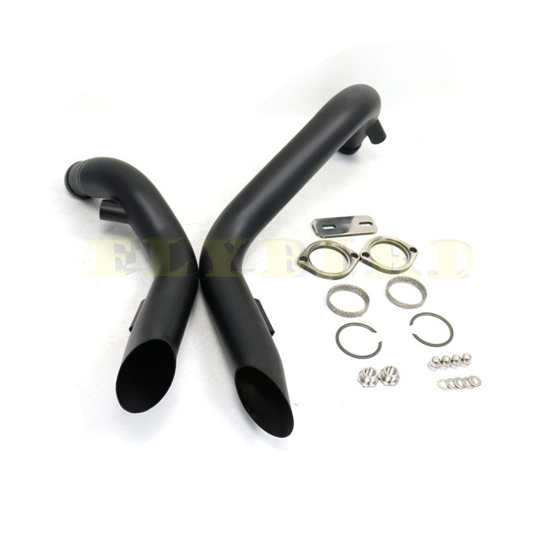 For Softail Chopper Bobber Custom Sportster XL883 883 1200 120M Black Chrome Retro Exhaust Motorcycle Pipe Muffler System Bike