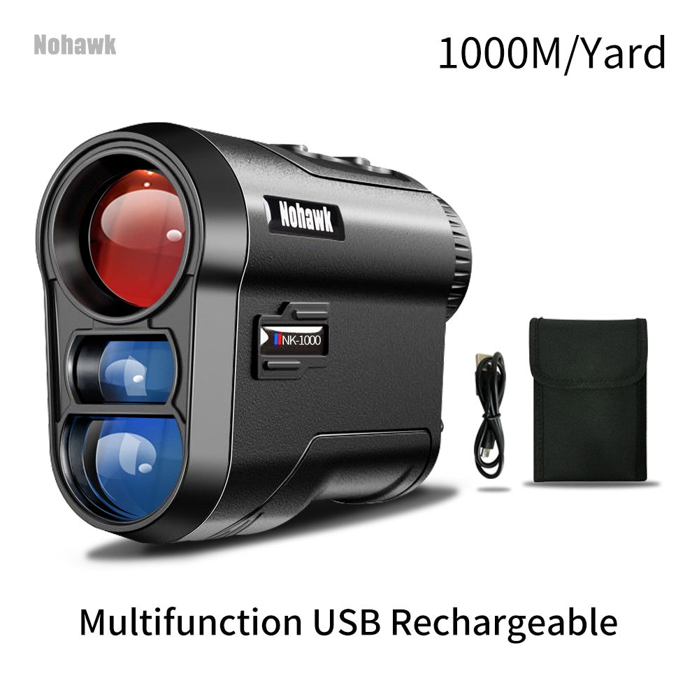 Medidor de Distância Monocular a Laser para Golfe e Caça Nohawk 600M 1000Y com Compensação de Inclinação para Golfistas