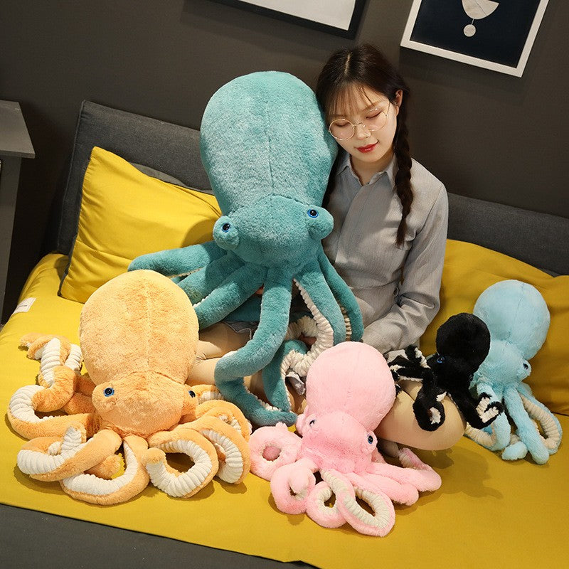 1pc 30-90CM Creative Lifelike Octopus Plush Toys Sea Animal Stuffed Dolls Pillow Back Cushion Children Kids Birthday Xmas Gifts