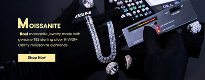 ICEBLING VVS Moissanite Cuban Bracelet 8mm 925 Silver for Men Women Iced VVS Cuban Chain with GRA Certificate