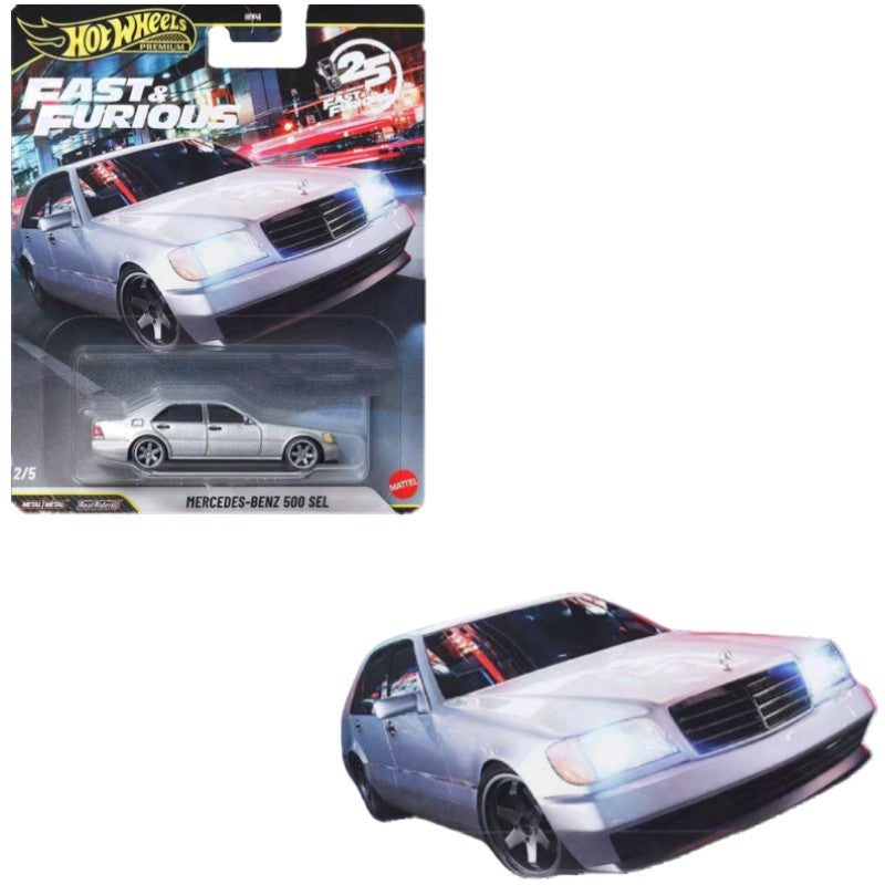 New Fast & Furious 25th Anniversary Diecast Vehicle Model Set 1:64 Scale Classic Cars Incl. Mitsubishi Mercedes Mustang - Toy