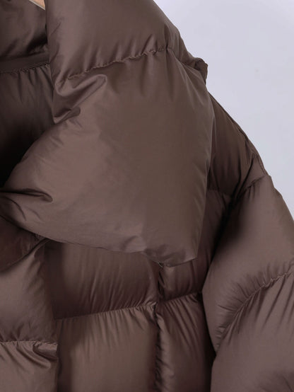 Super thick 400g filling White duck down Bread Coat Female Brand Winter Women's Extended Knee-Length Luxury down Jacket Warm