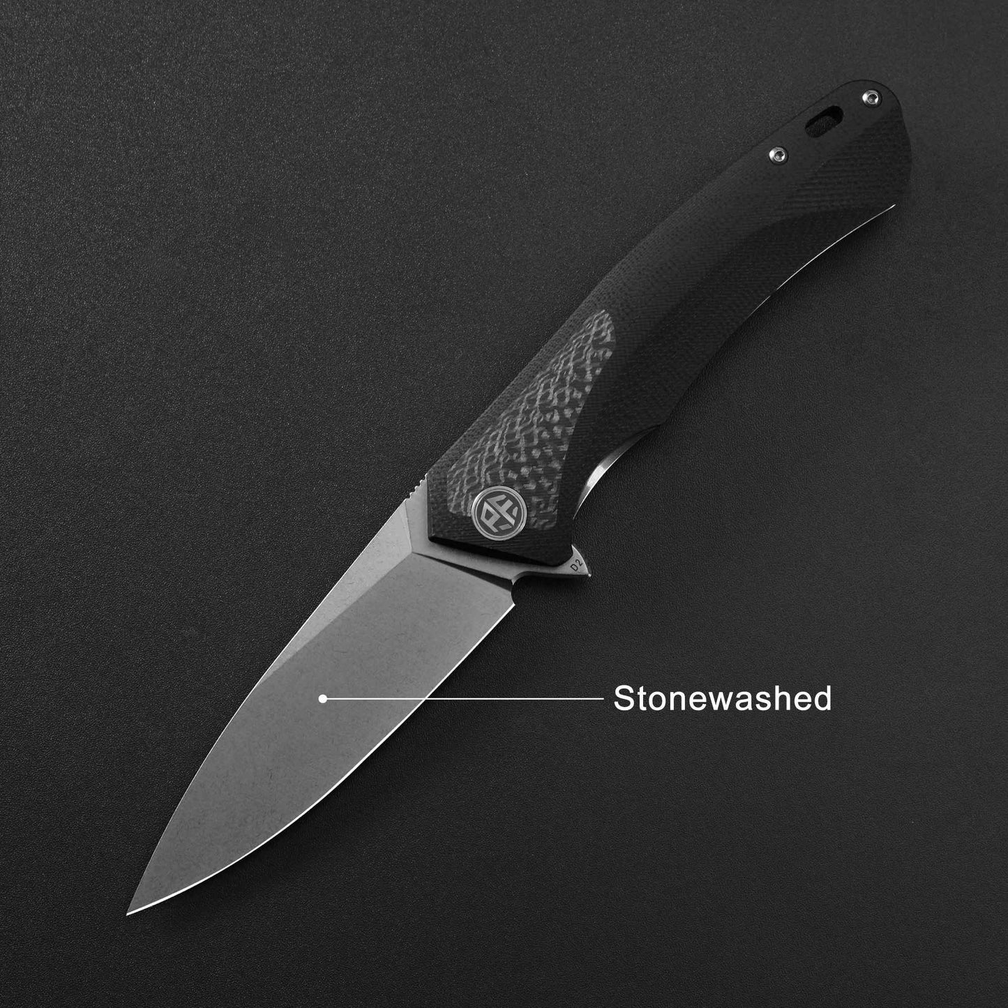 Petrified Fish PF838 Folding Knife Jackknife D2 Steel Outdoor Camping Hunting Hiking EDC Tool Ball Bearing G10 Handle Knives