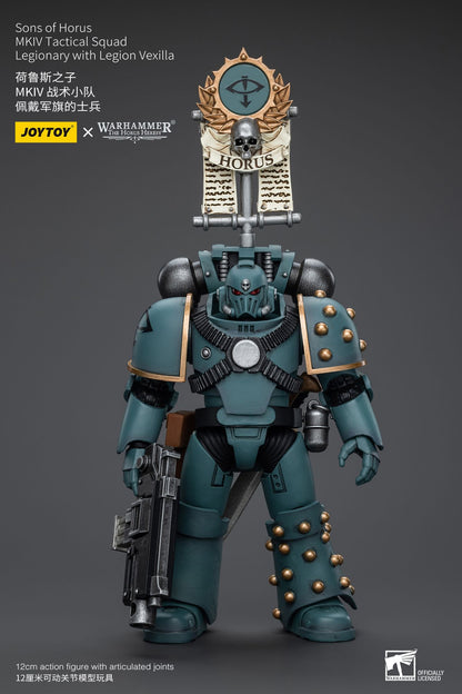 JOYTOY Warhammer 40k 1/18 Bonecos de Ação Anime 12cm Sons of Horus MKIV Esquadrão Tático Coleção Modelos Brinquedos