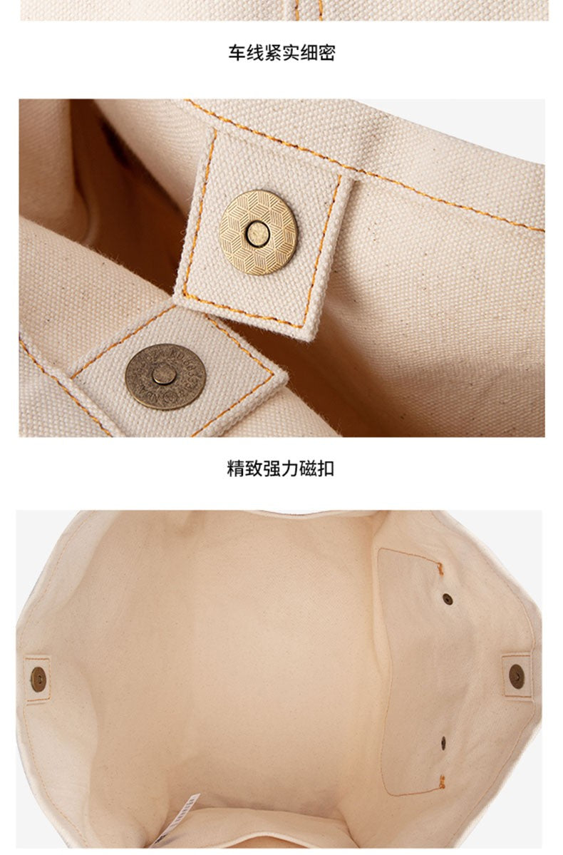 LEE Large Capacity Strong Denim Tote Bag Women High Quality White Canvas Handbag Ladies Daily Traveling Shopping Shoulder Bags