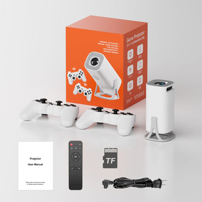 Projetor para Jogos S40GE Android 11 64 GB Cartão TF Controle de Jogo Sem Fio Wi-Fi Duplo Projetor Portátil para Home Theater 1280*720P
