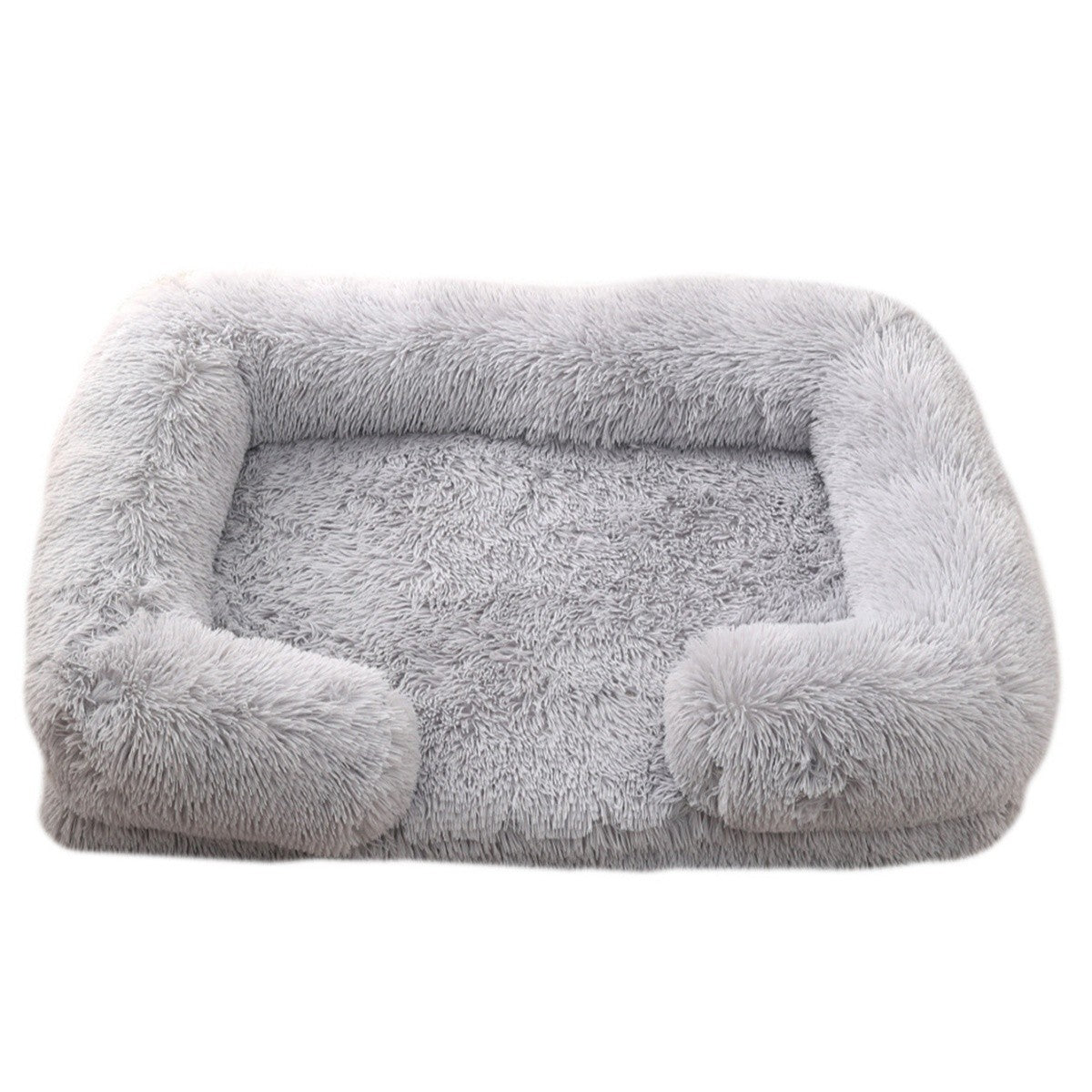 Cama Quadrada para Cachorro, Cama Aconchegante para Animais de Estimação, Almofada Grossa de Inverno, Casa para Cães, Sofá para Gatos para Cães Fofos, Cama para Dormir, Sofá com Tapete Removível