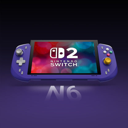 Ergonomic Abxylute N6 Direct?Attach Game Grip Controller Vibration Motion Detect for Switch 2 Handheld Gaming for Keen Gamers