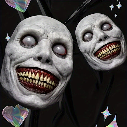 Christmas Zombie Mask - Scary Clown & Demon Dual Face Design, Lightweight Breathable for Cosplay