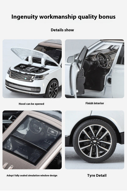 1:32 Land Rover Range Rover SV2022 SUV Diecast Alloy Model Computer Desktop Ornaments Miniatures Model Present for Childrens