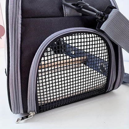 Gaiola Portátil Dobrável para Pássaros Equipada com Chassi de Plástico Bolsa de Mão Pequena para Animais de Estima Adequada para Papagaio Hamster Ouriço Esquilo