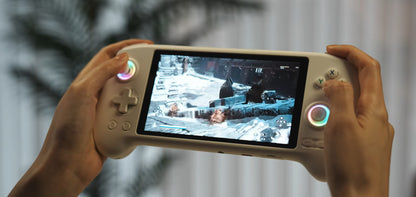 ANBERNIC RG557 Retro Handheld Game Console Android 14 5.48 Inch AMOLED Screen Video Player High-resolution Joysticks RG 557 PS2