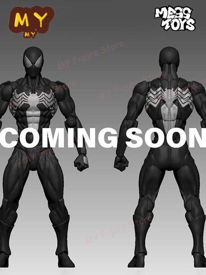 Mess Toys Boneco Homem-Aranha Terno Preto Vizinho Simbionte MessToys Boneco de Ação Vizinho Escarlate Brinquedo CT Toys Homem-Aranha Preto Vermelho