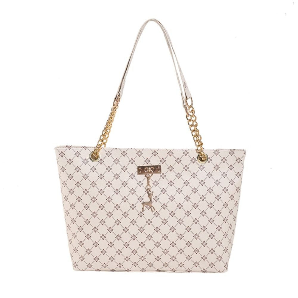 Women Luxury Design Tote Bag  Large Capacity Handbag Fashion Printing Shoulder Bag Trendy New Shopping Bag Purse