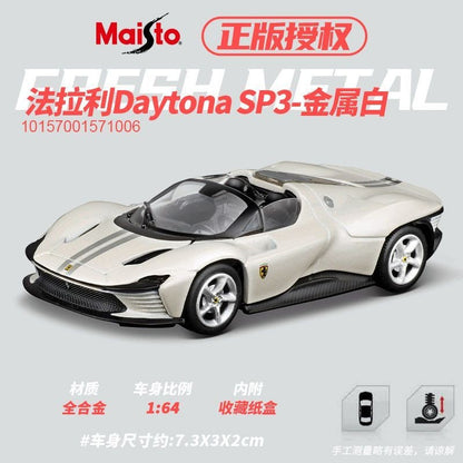 Maisto 1:64 Modelos de Carros Esportivos de Liga Ferrari Lamborghini Porsche Brinquedos de Metal Fundido para Coleção de Meninos