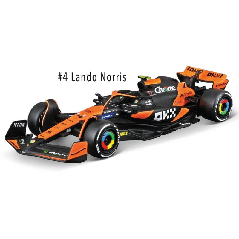 Rb21 Red Bull F1 Japonês Bburago 1:43 Mclaren Mcl39 Miniatura de Liga Diecast Modelo #4 #81 Campeão Mcl38 Miami Gp Mônaco Carro de Brinquedo
