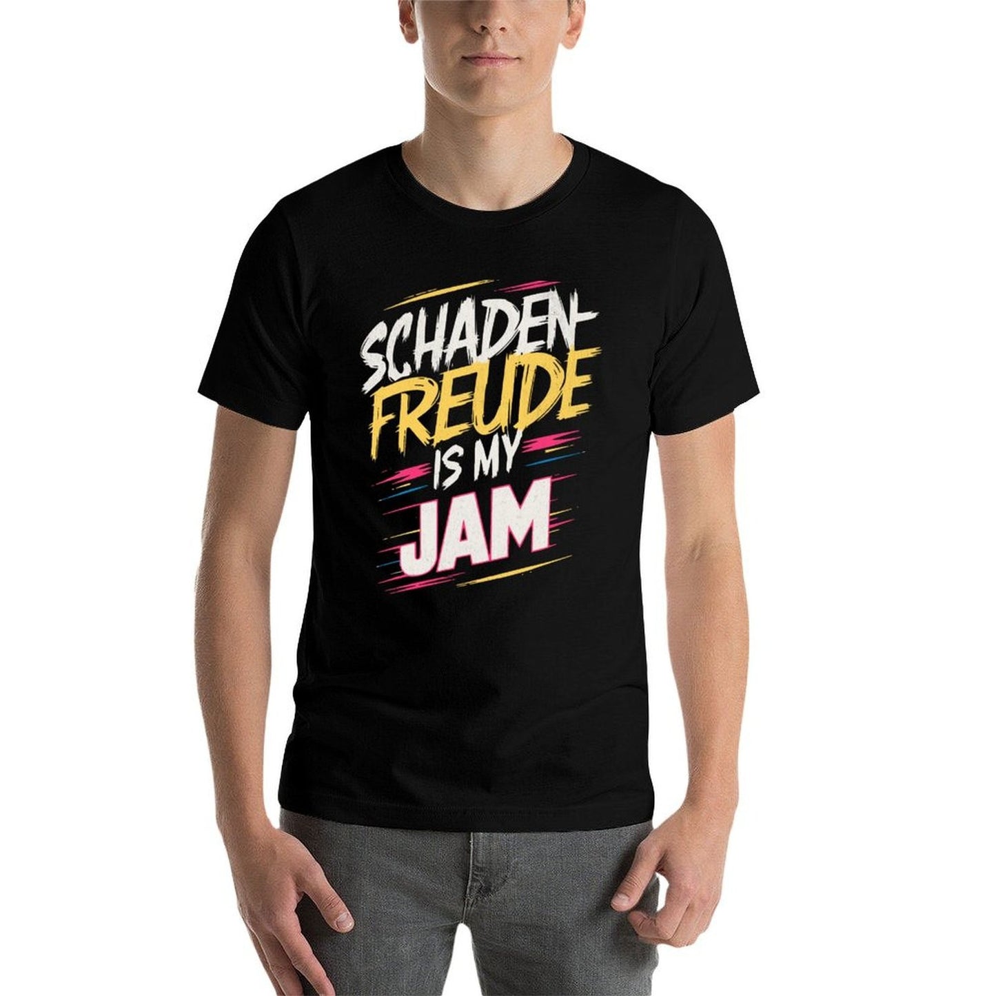 Schadenfreude Is My Jam T-Shirt black cotton t-shirt plain for man package man graphic t shirt T-Shirt