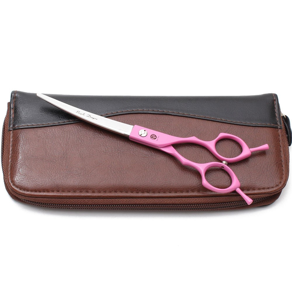 Purple Dragon 6.5" 7" Japão 440C Tesouras de Tosa para Cães Tesouras Retas Tesouras Desbastadoras Tesouras Curvas para Cima/Baixo Tesouras para Animais de Estimação Z4009