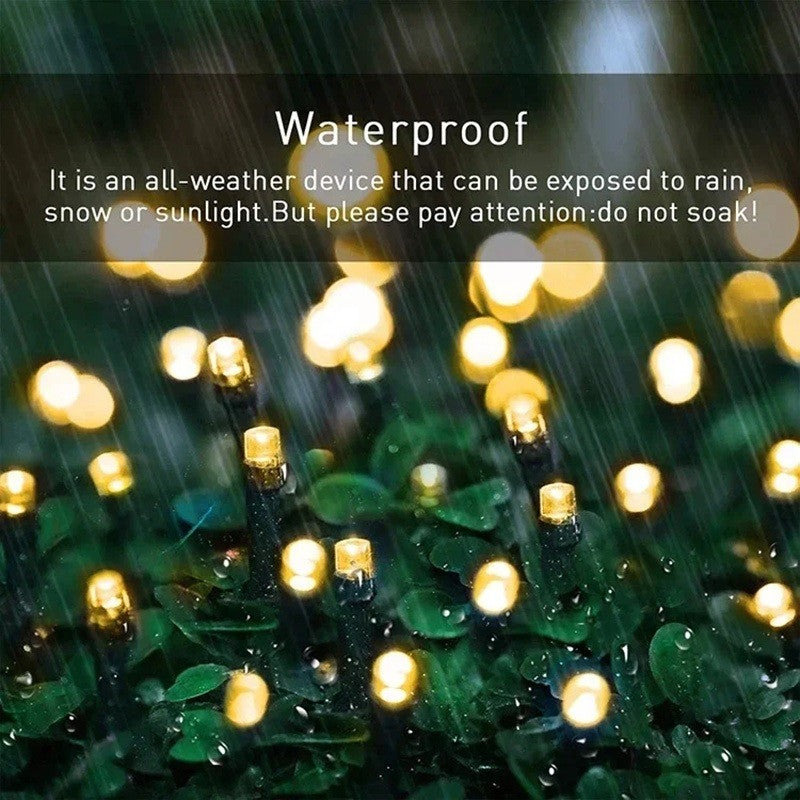 Large Solar Panel Fast Charge Lamp Outdoor Solar String Fairy Light Waterproof Garland String Lights For Christmas Party Garden