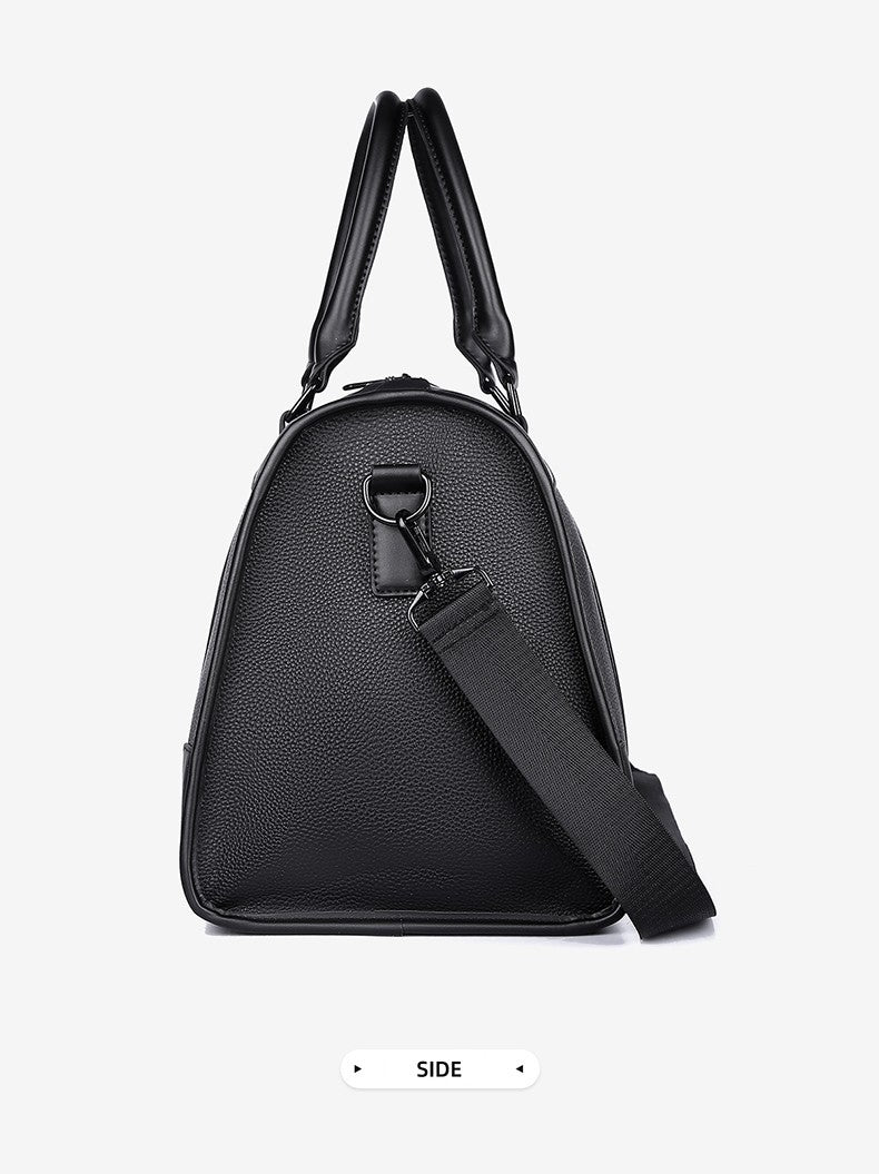 Men‘s Luxe Business Travel Bag Large Capacity with 15.6' Laptop Waterproof PU Material Lightweight for Trip Gym Bolsos de Viajes