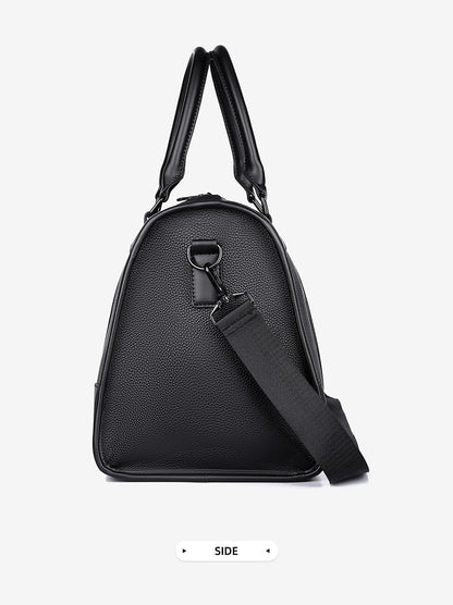 Men‘s Luxe Business Travel Bag Large Capacity with 15.6' Laptop Waterproof PU Material Lightweight for Trip Gym Bolsos de Viajes