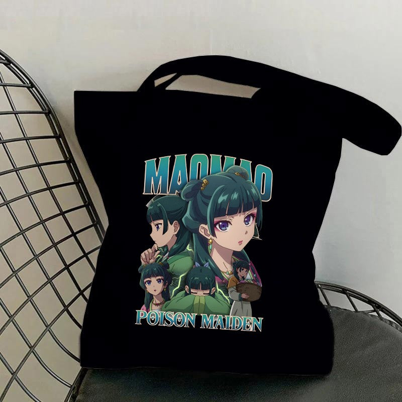 Hot Anime The Apothecary Diaries Printed Canvas Bag Messenger Bag Cute Fun Handbag Women Men Casual Tote Bag Gift