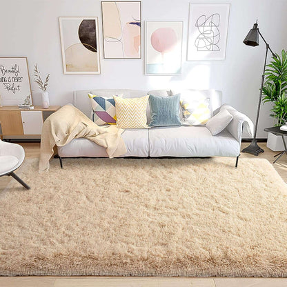 Silk Wool Carpet Living Room Plush Rug Bed Room Floor Fluffy Mats Non-slip Home Decor Soft Velvet Carpet Kids Room Blankets