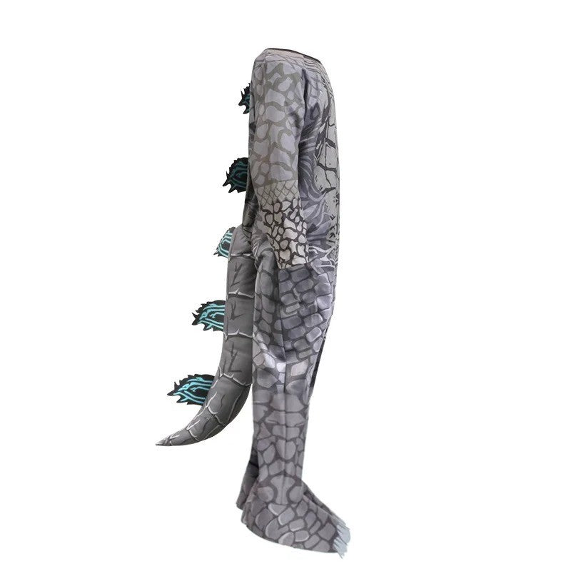 Monster Cosplay Animal Costume Dinosaur Halloween Bodysuit  Kid Boys Girl Funny Jumpsuit Carnival For Toddler Child Catsuit+Mask