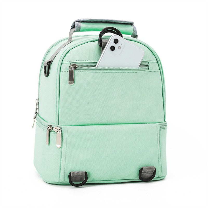 Mommy Bag Milk Storage Breast Pump Maternity Cooler Double Layer Insulation  Fresh Keeping Baby Food Backpack Feeding Bottle