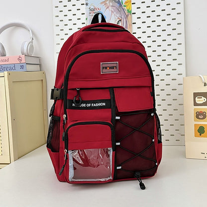 Mochila Escolar Estilo Japonês Bolsa Pequena para Boneca Grande Capacidade para Estudantes do Ensino Médio e Fundamental Masculino e Feminino Jovem Casual