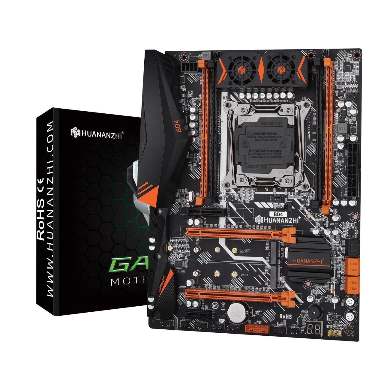 Placa-mãe HUANANZHI X99 BD4 LGA 2011-3 XEON X99 suporta Intel E5 2640 2666 2670 2696 2678 V3 V4 DDR4 RECC NON-ECC NVME NGFF