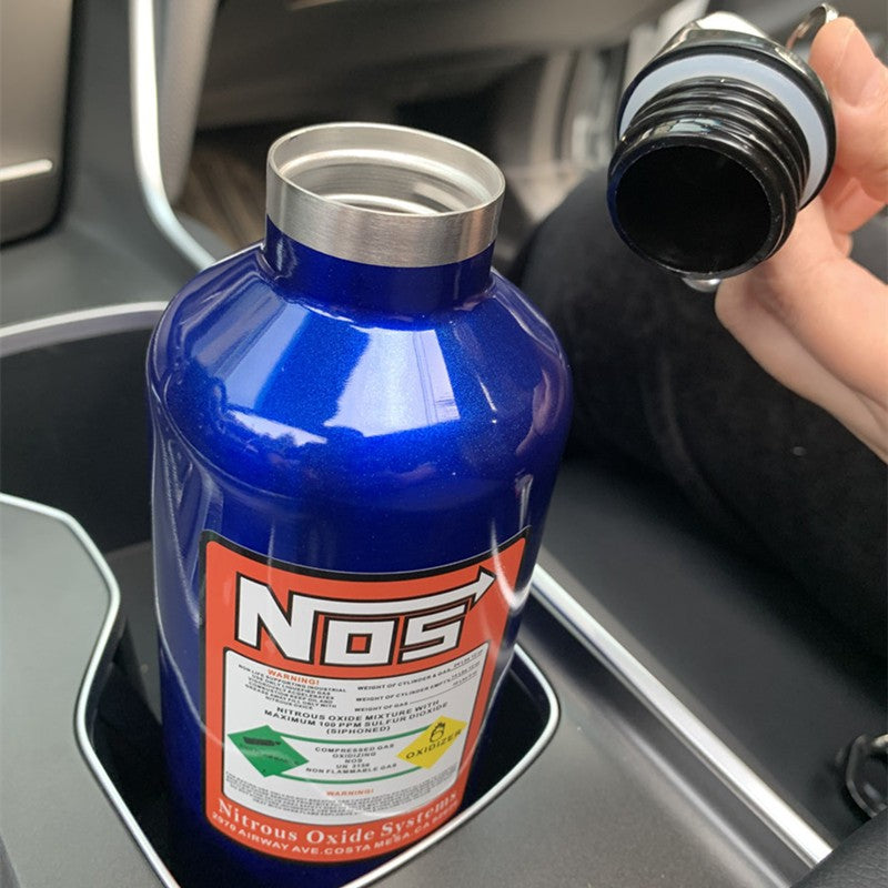 Car Insulation Cup NOS Nitrogen Cylinder Vacuum Stainless Steel Kettle 500ML High-capacity Travel Sports Bottle Water Cup