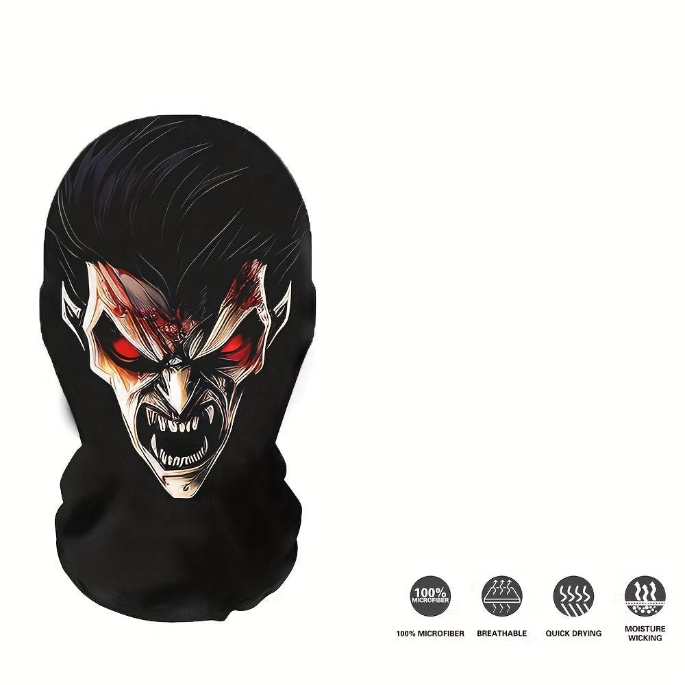 A Red-eyed Demon Mask That Embodies A Free-spirited, Rebellious Attitude. Perfect for Halloween, Punk-style Parties