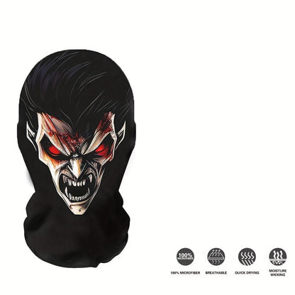 A Red-eyed Demon Mask That Embodies A Free-spirited, Rebellious Attitude. Perfect for Halloween, Punk-style Parties