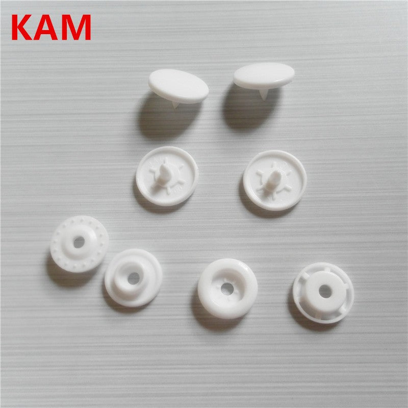 Chenkai 1000sets T 5 Size 20 Round KAM Plastic Resin Snaps Buttons fasteners Parts for DIY Baby Diaper 60 color option
