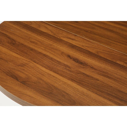LITTLE TREE 39 Inches Round Dining Table for 2-4, Farmhouse Circle Kitchen Table for Dining Room, Wooden Dinner Table with Heavy