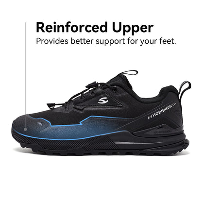 HOBIBEAR Unisex Running Shoes Elastic Band Hiking Sneakers Lightweight Breathable Casual Shoes