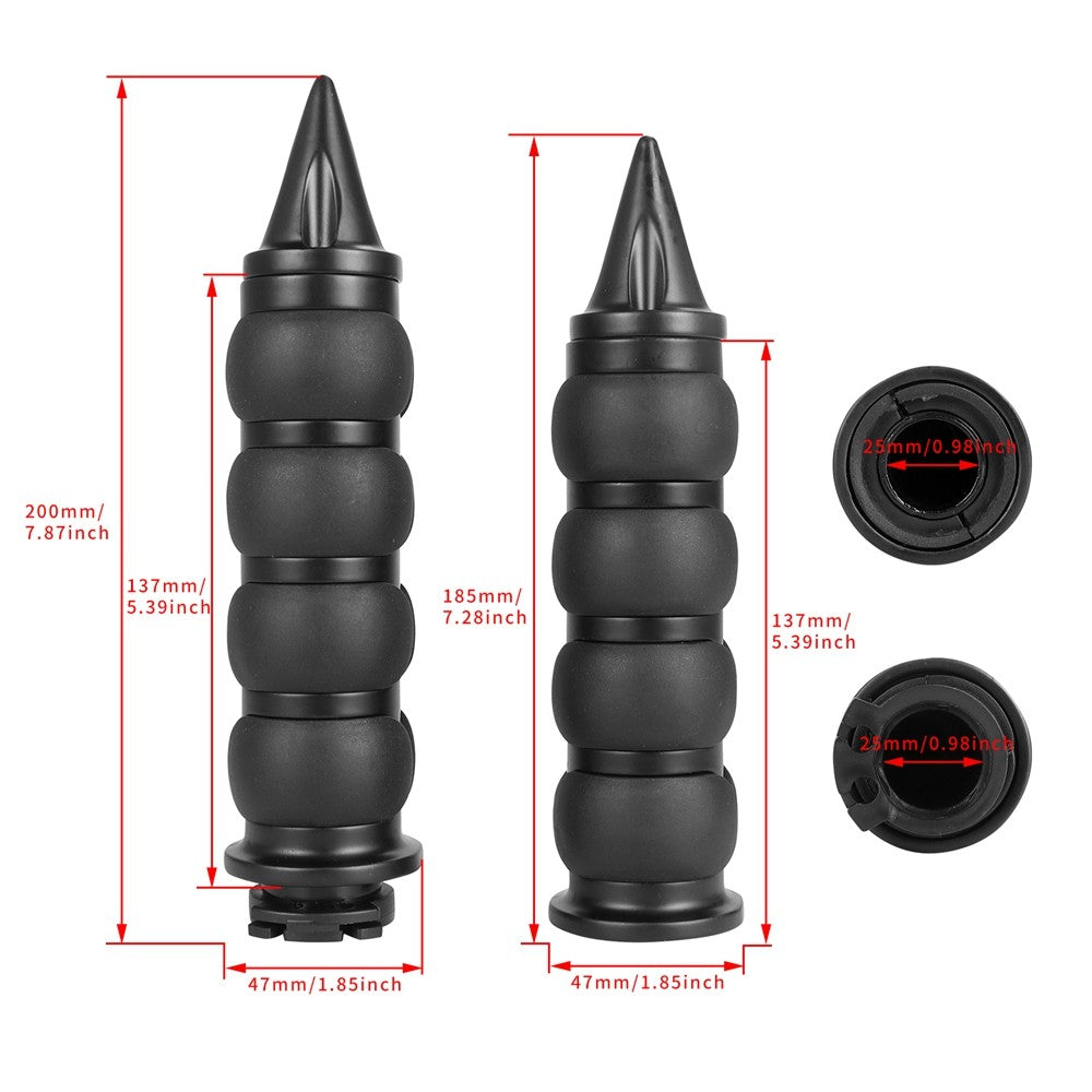 Manopla de Guidão de Moto 25mm 1" para Harley, Cruiser, Chopper, Custom, Suzuki Boulevard M109R, Road Glide