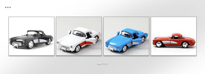 1:32 Alloy Diecast Mustang GT Classic Vintage Car Model Pull Back Car Miniature Vehicle Replica For Collection Gift for Kid