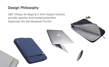 Laptop Sleeve Cases Bag 13.3 14 15.4 15.6 16 Carrying For Macbook Pro M3 Air M1 M2 13.6 Cover Computer Shell Accessories Case