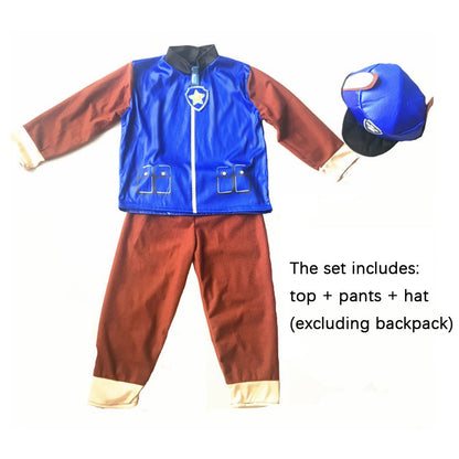 Anime Dog Patrol Kids Cosplay Costume Marshall Chase Skye Zuma Rubble Children Tops Pants Patrol Uniform Halloween Costume