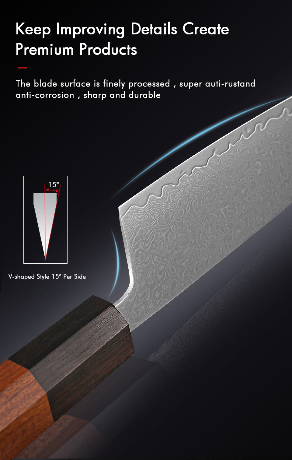 TURWHO Hand Forged Japanese Kitchen Knives Damascus Chef Knife High Carbon VG10 Steel Santoku Nakiri Bread Utility Handmad Knife