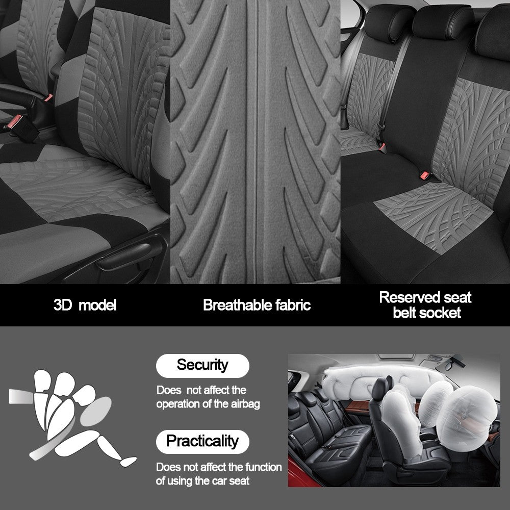 Universal Car seat cover auto Seat Cover 3D Printed Embroidered Fashionable Automotive Interior